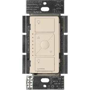 lot 11029 image: Lutron Caseta Smart Dimmer Switch for ELV Bulbs, 250W LED, PD-5NE-LA, Light Almond - Retail $119.95