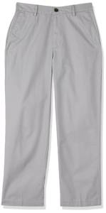 lot 11047 image: Amazon Essentials Mens Classic-Fit Wrinkle-Resistant Flat-Front Chino Pant (Available in Big & Tall), Light Grey, 34W x 30L
