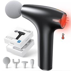 lot 11051 image: RENPHO Mini Massage Gun with Heat, Portable Muscle Deep Tissue Massager Gun, Small Quiet Handheld Percussion Massage Gun, Heated Massage Gun, Mothers Day Fathers Gifts, FSA and HSA Eligible, Lite