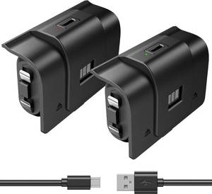 lot 11055 image: Xbox One Controller Battery 2 Pack With 4 Cover1 Battery40H PlaytimeXbox Rechargeable Battery Pack Xbox Series SX Rechargeable Battery Pack Rechargeable Batteries for Xbox OneOne SOne XElite1