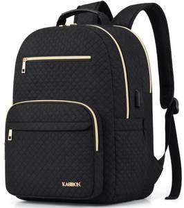 lot 11056 image: Laptop Backpack for Women, 15.6 Inch Travel Backpack for Women as Person Item Flight Approved, Waterproof Nurse Backpack, Computer Backpack Travel Bags Casual Daypacks for College, Business,Work