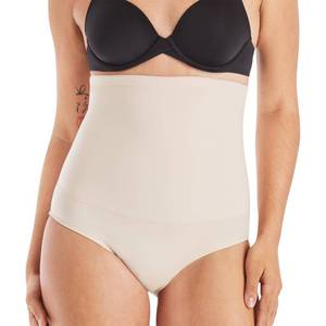 lot 11068 image: Maidenform Women�s Firm Control High Waist Shapewear Fajas Brief FL1854y, Latte Lift, X-large