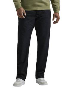 lot 11088 image: Lee Mens Big & Tall Legendary Relaxed Straight Jean, Overdye Black, 56W x 30L