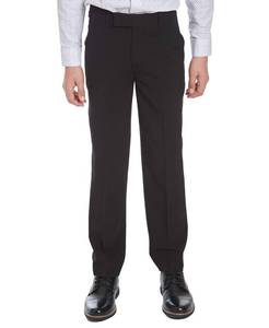 lot 11104 image: Calvin Klein Boys Little Flat Bi-Stretch Dress Pant, Straight Leg Fit, Belt Loops & Front Pockets, Black, 4
