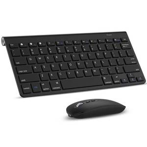 lot 11126 image: cimetech Bluetooth Keyboard and Mouse, Type-C Rechargeable MouseSilent Scissor Switch Key Wireless Computer Keyboard and Mouse, Ultra Slim Design for PC, Laptop, Mac, MacBook, Windows - Black