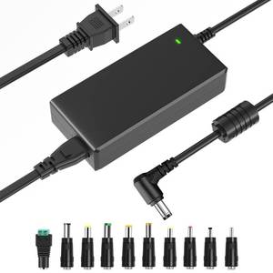 lot 11143 image: TKDY 12V 5A 60W Power Adapter White, for 12Volt 5A 4A 3.5A 3A 2A LED Strip Lights, LCD Monitor Power Supply, CCTV Security Camera Switching Charger Cord.