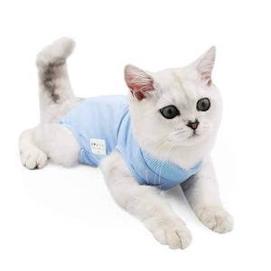 lot 11148 image: Cat Recovery Suit for Abdominal Wounds or Skin Diseases, Breathable E-Collar Alternative for Cats and Dogs, After Surgery Wear Anti Licking Wounds