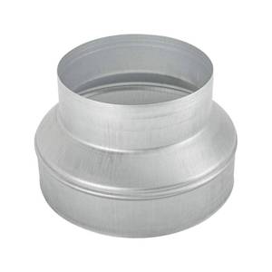lot 11150 image: Duct Reducter 8 to 6 Air Ducting Reducer Increaser Air Duct Adapter or Round Metal Pipe Reducer for Bathroom Kitchen Ventilation Systems