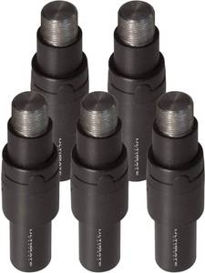 lot 11177 image: Ultimate Support QR-5 - Five QuickRelease Adapters for Mic Stands and Microphone Clips & Carrying Case Bundle - Retail $98.69