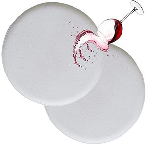 lot 11185 image: HFCNMY Stool Covers Round, 2 Pack Waterproof PU Round Bar Stool Covers with Elastic Bands Bar Chair Covers Bar Stool Seat Covers Washable Stool Cushion Slipcover for 17-18 Inch Chair(White)