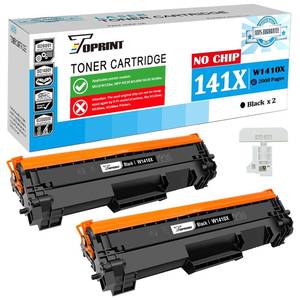 lot 11242 image: TOPRINT NO CHIP, with Professional Tools 141X W1410X ( W1410A 141A ) Compatible Toner Cartridges 2 Black High Capacity, 2000 Pages for H P Laserjet M110 M110w MFP M139 M140 M140w Printers