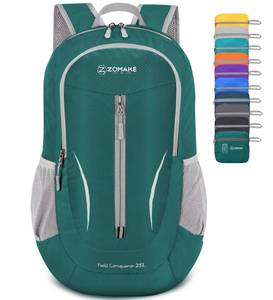 lot 11243 image: ZOMAKE Ultra Lightweight Packable Backpack 25L - Foldable Hiking Backpacks Water Resistant Small Folding Daypack for Travel(Army Green)