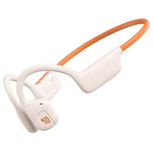 lot 11267 image: GameXtrem Open-Ear Bluetooth Bone Conduction Sport Headphones - Wireless Earphones for Workouts and Running - Built-in Mic, Sweat Resistant Headset for Running, Cycling, Hiking (White-Orange)