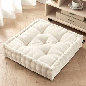 lot 11279 image: Getmo Resin Large Floor Pillows,Square Meditation Pillow,Microsuede Sitting Pillows Floor Cushion for Yoga Living Room Balcony Office Outdoor,Seat Cushion Tatami for Chair Sofa,22x22 Inch,Coffee