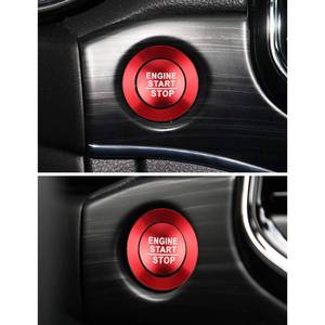 lot 11320 image: LECART for Jeep Grand Cherokee Push to Start Button Stickers Red Metal Decal Covers Decor Trims for Jeep Grand Cherokee Accessories 2014 2015 2016 2017 2018 2019 2020 2021 2022