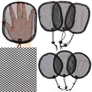 lot 11325 image: LEEONS 6 PCS Ponytail Net Drawstring Base Drawstring Ponytail Hair Net Stretchy Base For Making Afro Puff Drawstring Ponytail Weaving Net 3 Pcs Round,3 Pcs Square