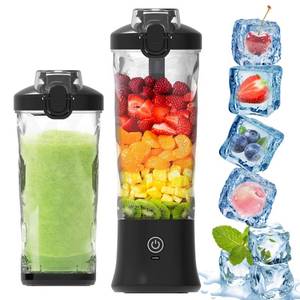 lot 11327 image: POSOSTO Portable Blender270W Powerful Blender for Shakes and SmoothiesPersonal Size Blender 6 Blades,20 Oz Mini Blender Cup with Travel Lid and USB Rechargeable for Office,Gym,KitchenBlack