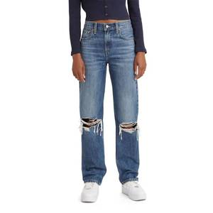 lot 11386 image: Levis Womens Low Pro Jeans, Breathe Out - Medium Indigo, 30