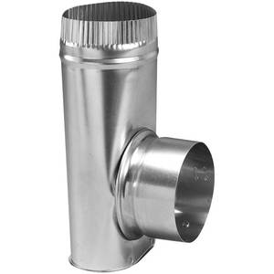 lot 11388 image: Deflecto Dryer Offset Connector, 4 Diameter, Silver (AMDOC6)