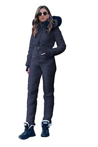 lot 11389 image: Yousify Womens Onesie Ski Suit Winter Outdoor Sports Waterproof Snowsuit Jumpsuits Jacket SMALL