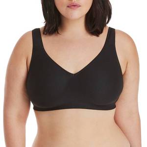 lot 11432 image: Hanes Womens Comfort Evolution Bra, Black, Large