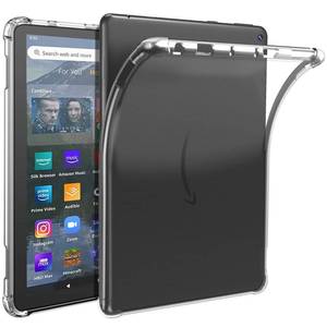 lot 11440 image: Clear Case for All-New Amazon Kindle Fire HD 10 & 10 Plus Tablet (11th Generation, 2021 Release) 10.1, Ultra Clear Slim Lightweight Anti-Scratch TPU Silicone Protective Back Shell Cover - Transparent