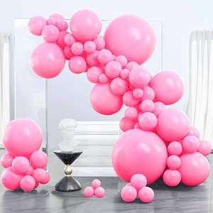 lot 11453 image: PartyWoo Magenta Pink Balloons, 100 pcs Hot Pink Balloons Different Sizes Pack of 36 Inch 18 Inch 12 Inch 10 Inch 5 Inch Persian Pink Balloons for Balloon Garland Arch as Party Decorations, Pink-Y11