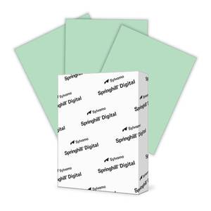 lot 11456 image: Springhill 8.5� x 11� Green Colored Cardstock Paper, 67lb Vellum Bristol, 147gsm, 250 Sheets (1 Ream) � Premium Lightweight Cardstock, Vellum Printer Paper with Textured Finish � 046000R