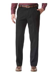 lot 11502 image: Dockers Mens Relaxed Fit Comfort Khaki Pants, Black Metal, 36W x 34L