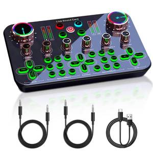 lot 11518 image: COKYISS Streaming Audio Mixer, Gameing Audio Mixer, Audio Interface,Dj Mixer, 48V Phantom Power for Live Streaming, Youtube, Vocal, TikTok, Podcast Recording, Game Voice, PC