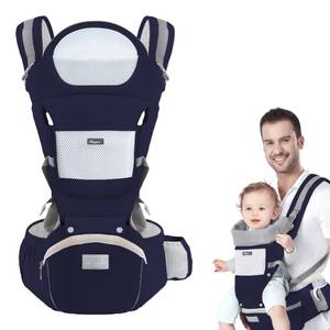 lot 11522 image: Huifen Baby Carrier with Hip Seat, Multi-Functional 9 in 1 Baby Carrier Newborn to Toddler for All Seasons, Baby Backpack Carrier for Toddler, Infant Newborn (7-45Lb) (Blue-Multifunctional Carrier)