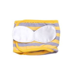 lot 11532 image: Dog Diaper, Male Dog Belly Bands Physiological Pants Washable Reusable Soft Puppy Nappies Wraps for Small Dogs (L, Bee)