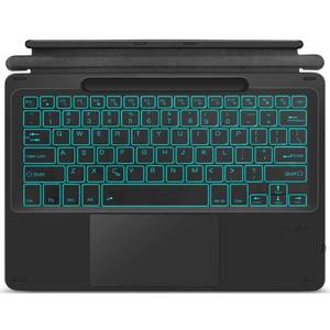 lot 11552 image: XIWMIX Type Cover for Microsoft Surface Pro 9Pro 8Pro XPro 10 13 Inch, Portable Bluetooth 5.1 Wireless 7-Color Backlit Surface Pro 1098X Keyboard with TouchpadPencil HolderRechargeable Battery