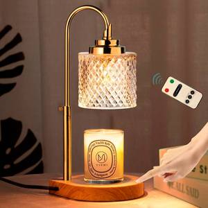 lot 11566 image: NVRGIUP Candle Warmer Lamp, Remote Control & Touch Panel, Latest Upgraded Candle Lamp Warmer with 2-4-8H Timing, 4-Level Dimming, Height Adjustable, 2 Bulbs for Home Decor Christmas Gifts for Mom
