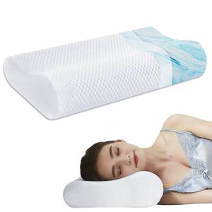 lot 11570 image: Neck Pillow Memory Foam Pillows - Ergonomic Pillow for Neck Shoulder Pain Relief Bed Pillow for Sleeping Orthopedic Cervical Pillow Support for Side Back Stomach Sleeper Pillows Standard Size