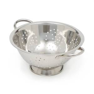 lot 11572 image: Home Basics Deep Colander Stainless Steel 3 Quart#44