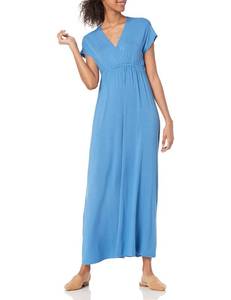 lot 11580 image: Amazon Essentials Womens Waisted Maxi Dress (Available in Plus Size), Blue, Large