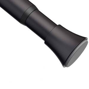 lot 11588 image: EBOATOP Tension Curtain Rod - Black Shower Curtain Rod - Adjustable 47 to 56 inch Spring Tension Shower Rod No Drilling Non Slip, Matte Black