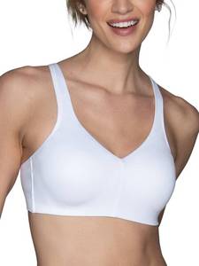 lot 11593 image: Vanity Fair womens Wireless Beyond Comfort With Breathable Cups (S-3xl) Bra, Convertible Straps - White, X-Large US