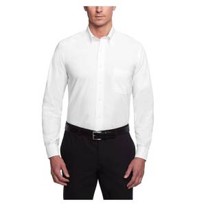 lot 11613 image: Van Heusen Mens Dress Shirt Regular Fit Oxford Solid, White, 14.5-15 Neck 32-33 Sleeve SMALL