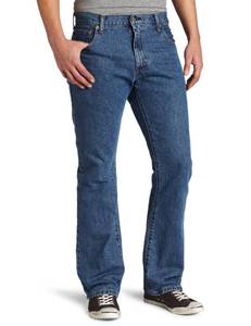 lot 11673 image: Levis Mens 517 Boot Cut Jeans, Medium Stonewash, 36W x 34L