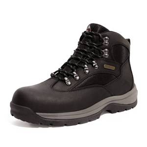 lot 11675 image: NORTIV 8 Mens Waterproof Hiking Boots Mid Ankle Leather Hiker Boots Brown Size 10.5 M US Rockfor