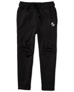 lot 11677 image: The Childrens Place Boys Sport Knit Performance Pants, Black, Large