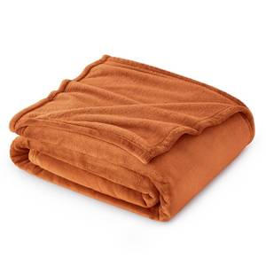 lot 11683 image: Bedsure Burnt Orange Throw Blankets Fleece Blanket Throw Blanket Mango - 300GSM Soft Lightweight Plush Cozy Blankets for Bed, Sofa, Couch, Travel, Camping