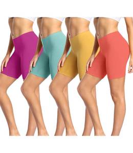 lot 11731 image: wirarpa Womens Cotton Boy Shorts Underwear Long Leggings Under Shorts Anti Chafe Bloomers Multicolor 4 Pack Size XL