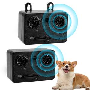lot 11783 image: WLCelite 2 Pack Anti Barking Devices for Dogs, 50FT Ultrasonic Dog Barking Control Devices, 4 Modes Sonic Bark Deterrent Bark Box Dog Barking Deterrent Devices for Indoor & Outdoor Use