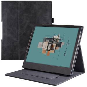 lot 11848 image: BOZHUORUI Stand Case for All-New 10.3 Onyx Boox Note Air3Note Air3 CBoox Note Air2Note Air2 Plus ePaper Tablet - PU Leather Sleeve Cover with Hand Strap and Auto SleepWake (Rock Black)