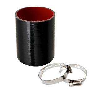lot 11851 image: 2.0 ID Straight Silicone Hose Coupler with 2 SS304 Worm Clamps, High Temp 4-Ply Reinforced 5MM Wall 3.0 Length(Qty 1) For Pipes Connecting�