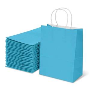 lot 11866 image: TOWRAP Green Gift Bags 25Pcs 8x4.25x10.5 Inch Kraft Paper Bags with Handles Bulk, Shopping Bags, Party Bags, Retail Bags, Merchandise Bags, Favor Bags GREEN