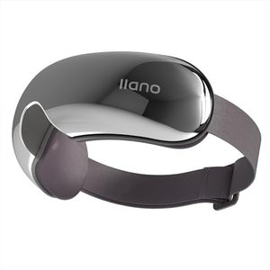 lot 11869 image: llano Eye Massager with Heat, Visible Heated Eye Mask with Bluetooth Music,Father Day Gifts,Foldable Eye Care Face Massager Eye for Relax Eye Strain Dark Circle, Birthday Gifts for WomenMen(Silver